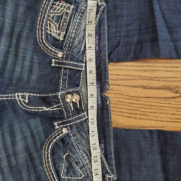Vigoss jeans size 3/4. Length 33. New York boot cut with stretch - Picture 8 of 8